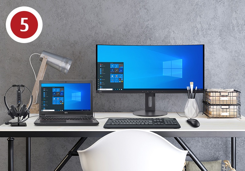 Homeoffice Bundle 05 with background