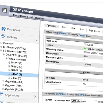 FUJITSU Server BS2000 - SE-Live Migration 