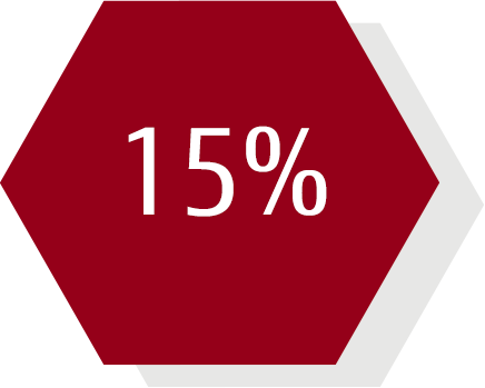 15% 15%