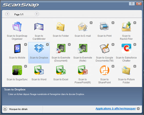 ScanSnap Scan-to-Dropbox (Francais: Windows)
