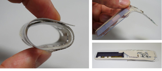Figure 2: The newly developed thin beacon, which needs no battery replacement