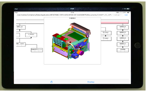 Figure 3: Display of process-flow diagrams on an iOS device