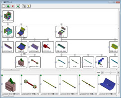 Figure 2. Confirmation of assembly with assembly block chart and incorporating configuration (new function)