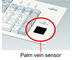 Palm vein sensor