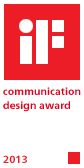 2013 iF communication design award logo