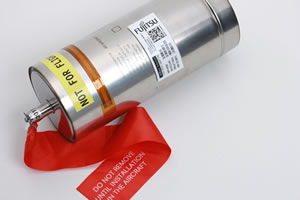 New RFID label attached to an aircraft component