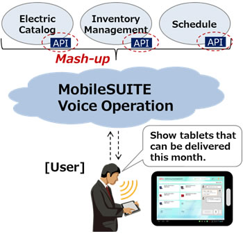 Figure 1: Schematic of application in use