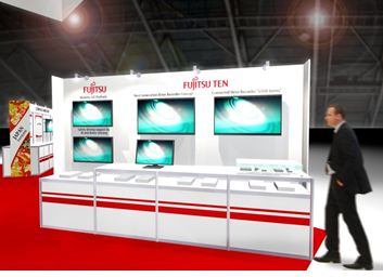 Fujitsu Group booth layout