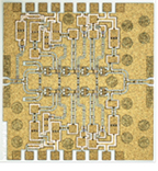 Figure 3: Picture of the newly developed W-band GaN-HEMT power amplifier chip