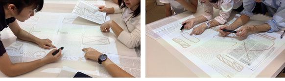 Photos: Using the Creative Digital Space technology  in collaborative learning