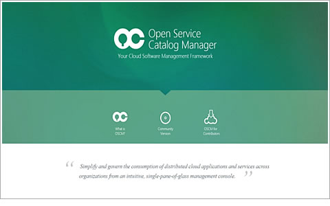 Website for Open Service Catalog Manager