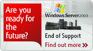 End of support of Windows Server 2003