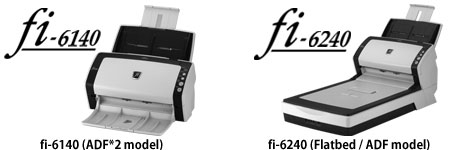fi-6140 (ADF*2 model), fi-6240 (flatbed / ADF model)