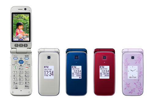 Image of NTT docomo F-10A Raku-Raku Mobile Phone 6