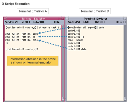 Picture : DTrace behavior