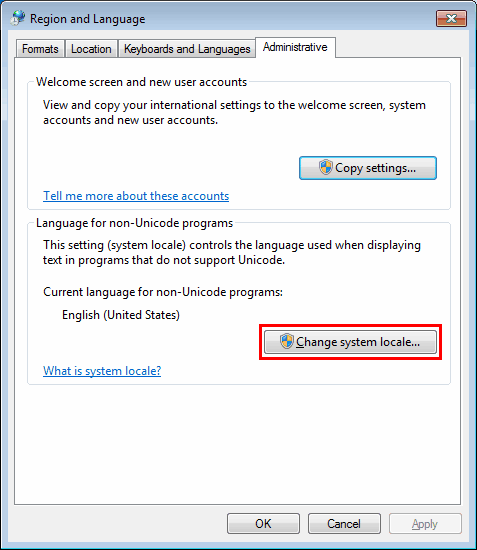 windows 7 japanese applocale