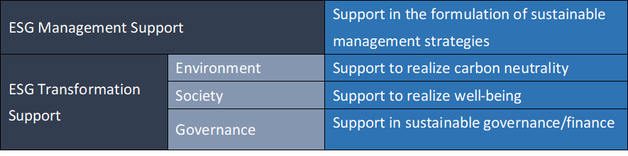 Figure 1. List of SX Consulting Services