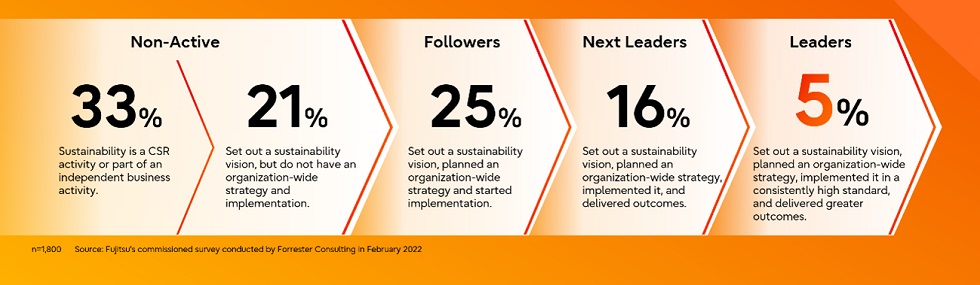 Figure 1. Stage of progress in SX initiatives: breakdown by share of companies