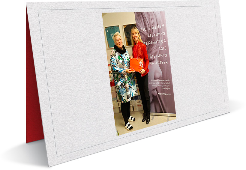 Presentation of a Christmas gift
