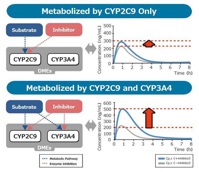 Feature5 Simultaneous inhibition and induction of multiple CYP isoforms