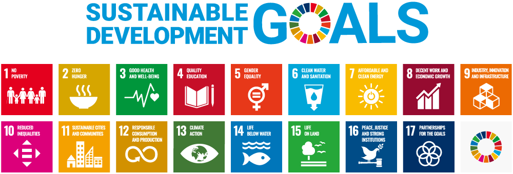 17 Sustainable Development Goals (SDGs) icons