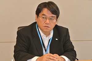 Kazuhisa Terashi, Head of  Ubiquitous Services Business Unit