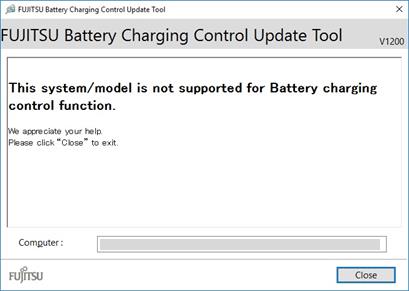 FUJITSU Battery Control Update Tool