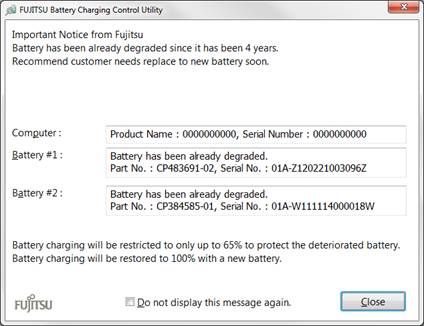 FUJITSU Battery Control Update Tool