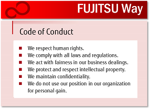 Fujitsu Way Code of Conduct Fujitsu Way Code of Conduct