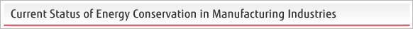 Current Status of Energy Conservation in Manufacturing Industries