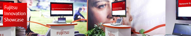 Fujitsu Innovation Showcase: photo of laptops at the Fujitsu Innovation Centre in Hayes Fujitsu Innovation Showcase: photo of laptops at the Fujitsu Innovation Centre in Hayes