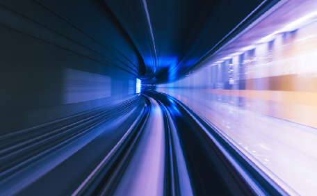 going through a tunnel with high speed