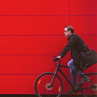 Man on a bike - Wellbeing