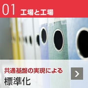 01 工場と工場「共通基盤の実現による標準化」