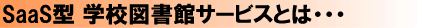 SaaS型とは SaaS型とは