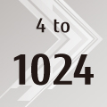 4 to 1024 4 to 1024