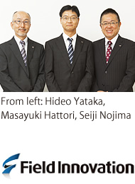From left: Hideo Yataka, Masayuki Hattori, Seiji Nojima