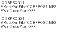 COBOL85.CBRプログラム例 COBOL85.CBRプログラム例