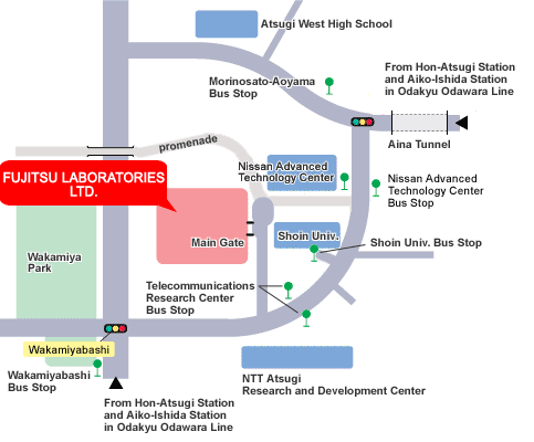 map to Atsugi office map to Atsugi office