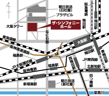 ザ・シンフォニーホールの地図