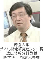 徳島大学 ゲノム機能研究センター長 遺伝情報分野教授 医学博士 板倉光夫様
