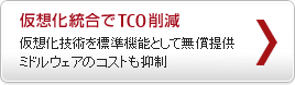 仮想化統合でTCO削減