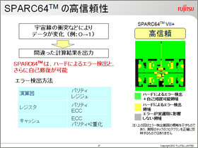 SPARC64™の高信頼性