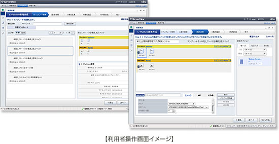 利用者操作画面イメージ