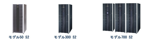 ETERNUS VT600 モデル600 （モデル50 S2, 300 S2, 700 S2）の製品ラインナップ