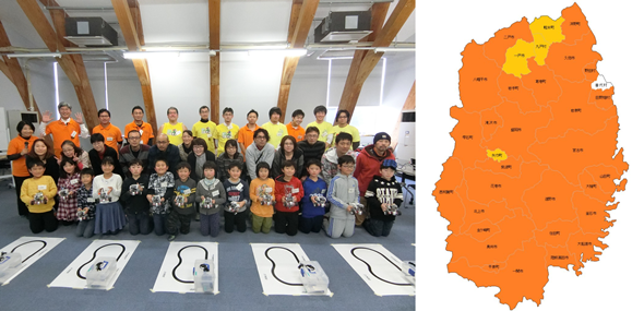 岩手県紫波町教室AM集合写真+岩手県開催地マップ 岩手県紫波町教室AM集合写真+岩手県開催地マップ