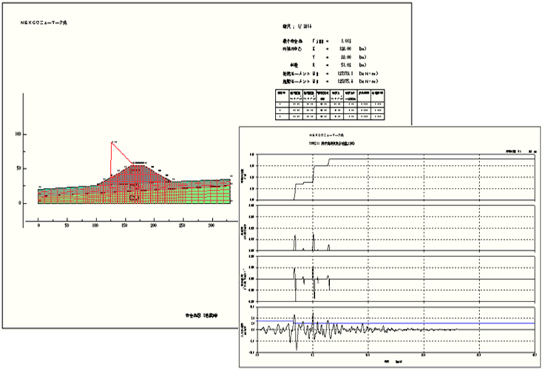 NEXCO基準に対応した地震時の安定計算
