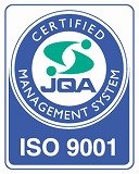 JQAによりISO 9001を認定されたことを示すマークです。