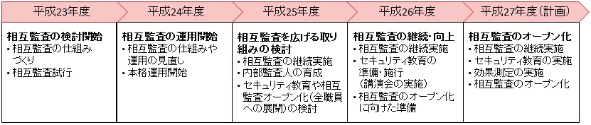 年度ごとの取り組みの概要