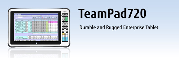 TeamPad 720. Durable and Rugged Enterprise Tablet.